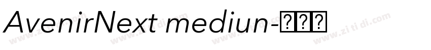 AvenirNext mediun字体转换